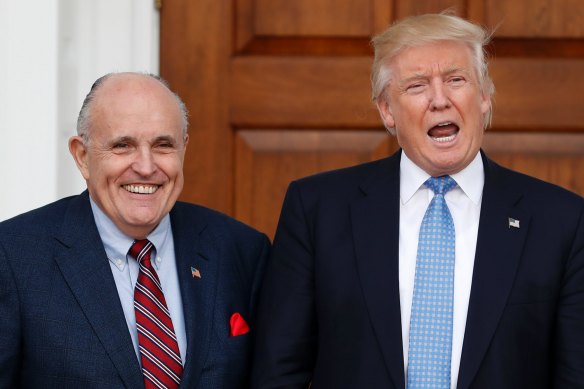 Rudy Giuliani and Donald Trump, pictured in 2016.