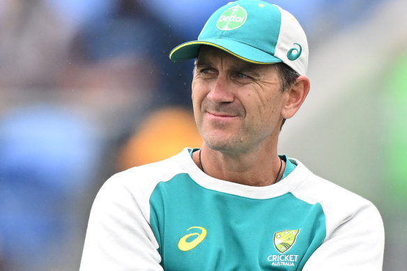 Australia’s former coach Justin Langer.