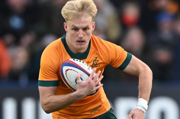 Tom Lynagh followed in his father, Michael’s, footsteps in making his Wallabies debut.