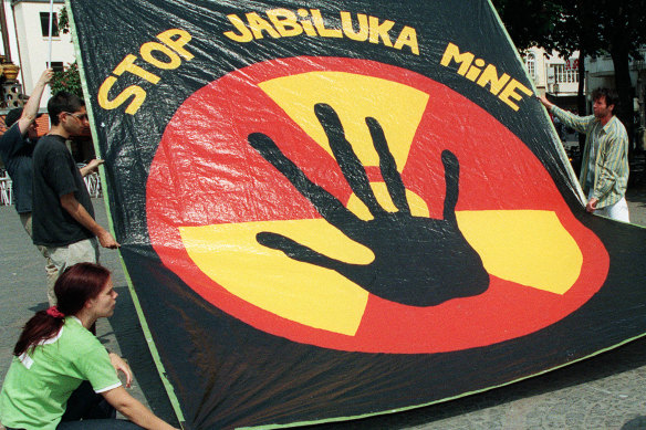 The development of Jabiluka sparked mass protests in 1998.