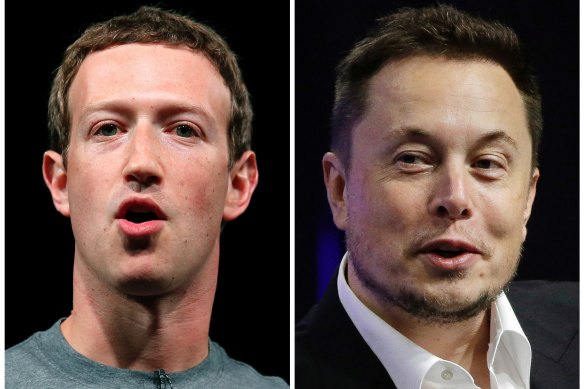 Turning away from policing misinformation: Mark Zuckerberg and Elon Musk.