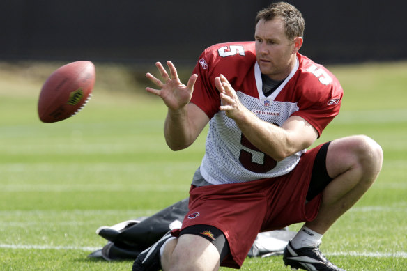 Ben Graham during practice with the Arizona Cardinals in 2009.