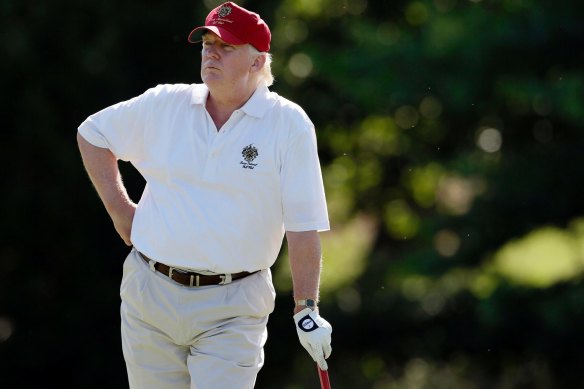 US President Donald Trump is a keen golfer. 