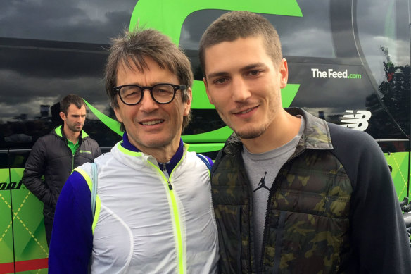 Michael Drapac with his late son Damion, after whom the Damion Drapac Centre will be named.