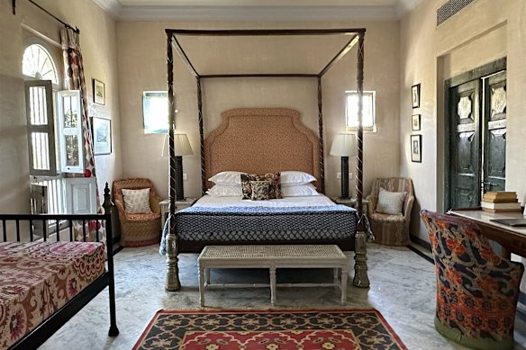 The 14 guest rooms are enormous and individually furnished, some with four-poster beds with silver feet.