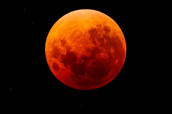 The eerie glow of the super blue blood moon as seen from Kew, in this pic from Melbourne Express reader Joseph. 