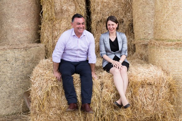 NSW Premier Gladys Berejiklian and deputy premier John Barilaro in 2019.