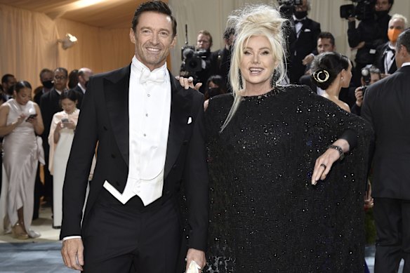 Hugh Jackman (left) and Deborra-Lee Furness in 2022.
