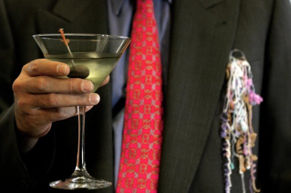 Cocktails for one? The home office Christmas party is a much more enjoyable affair.