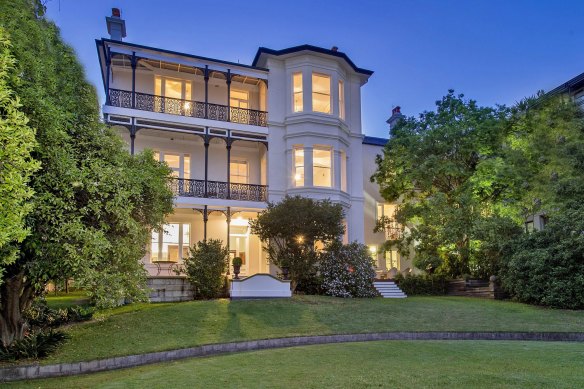 The landmark house is set in high-density Potts Point but commands 1970 square metres.
