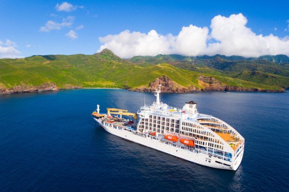 The Aranui is half cruise ship, half freighter.