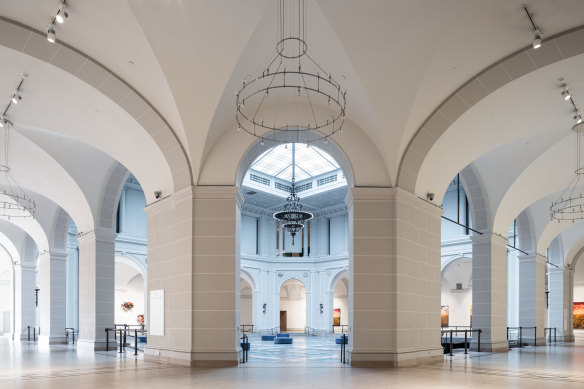 Brooklyn Museum’s Beaux-arts court. The museum is marking its 200th birthday with several new exhibitions. 