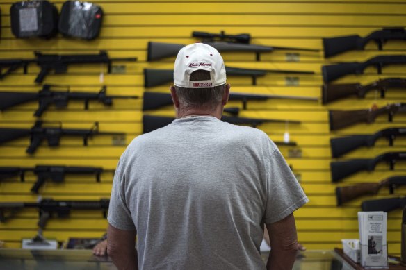 A gun store in Albuquerque, New Mexico. 