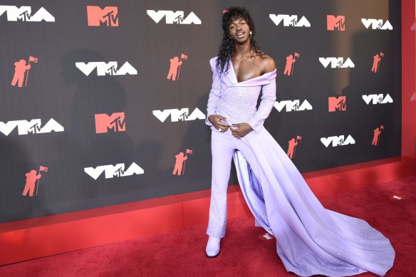 Lil Nas X at the MTV Video Music Awards in Versace.