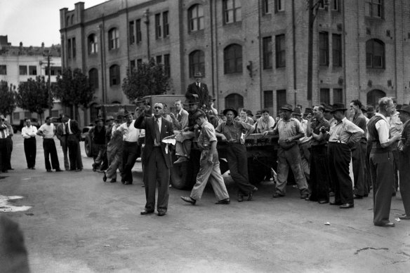 The Australian Communist Party meets in Sydney in 1949. Ever since those early days of the Cold War, national security has been used as a “wedge” issue in the nation’s political discourse.
