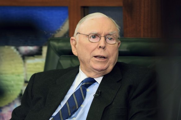 Berkshire Hathaway vice chairman Charlie Munger.