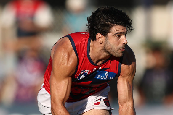 Petracca in action for the Demons during the pre-season.
