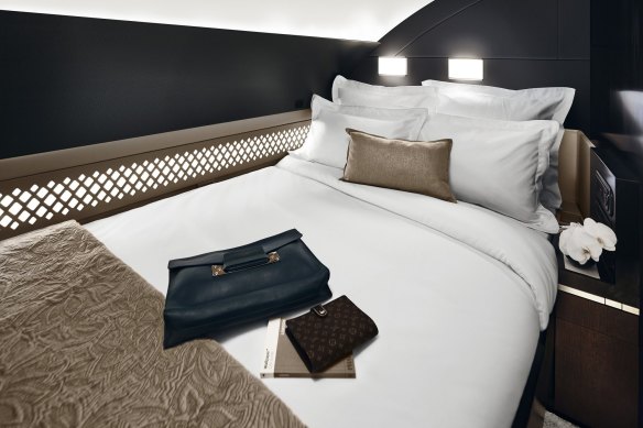 Etihad’s The Residence offers a separate bedroom with double bed.