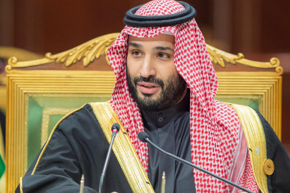 Saudi Arabia’s Mohammed bin Salman. The kingdom has drastically reduced oil production, opening the door for the US. 