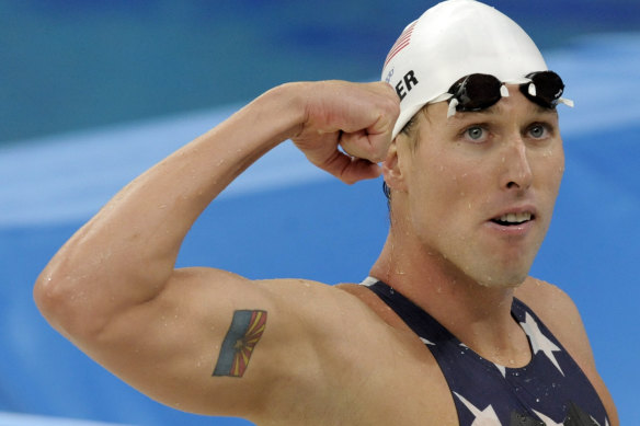 Klete Keller at the 2008 Olympics in Beijing.