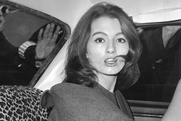 Christine Keeler, the model at centre of the Profumo affair, pictured on July 22, 1963.