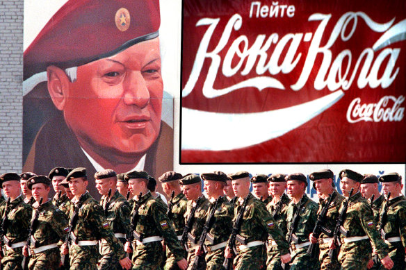 Coca-Cola is still operating in Russia despite a social media campaign drawing attention to its decision.
