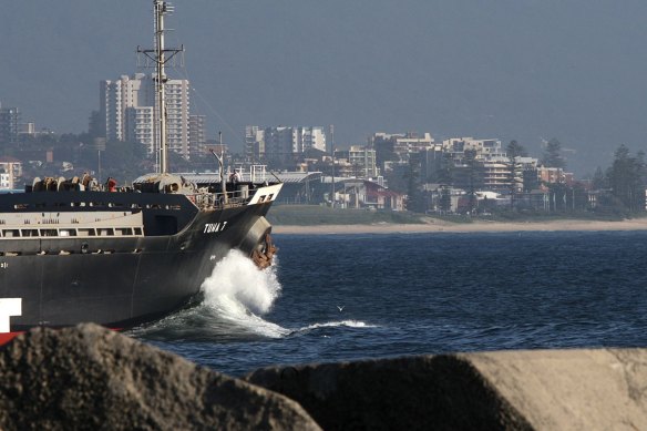 Port Kembla, south of Wollongong, is one of three proposed east coast sites for nuclear submarines.