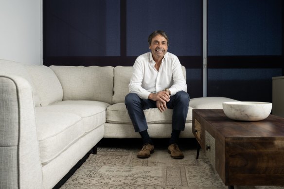 Shares in Nick Scali rose by 10 per cent, although boss Anthony Scali said there may be some consolidation in the household goods sector ahead.