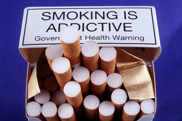 Australian health warnings have become more prominent on cigarette packaging over time. 