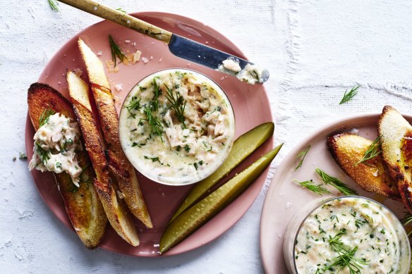 Adam Liaw's salmon and dill rillettes