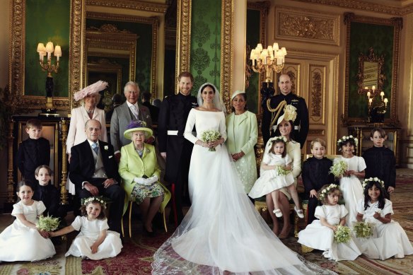 The official royal family portrait following Harry and Meghan’s wedding.