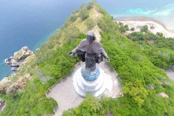 Cristo Rei of Dili, atop Cape Fatucama, much like Rio de Janiero’s.