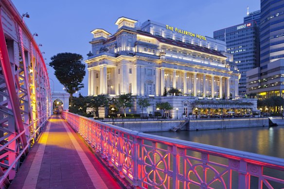 Despite its backdrop of giant skyscrapers, the Fullerton still stands out.