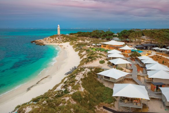 Catch a sunset from Pinky’s dunes on a day trip to Rottnest Island.