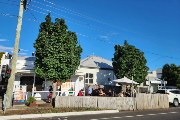 The parklet is The Local’s main area for seating and is used as a meeting point for the community.