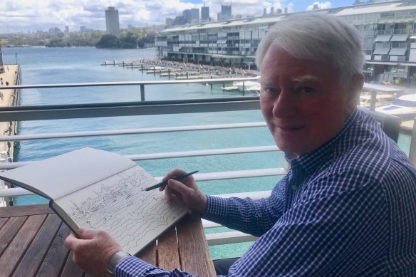 Chris Johnson, a former NSW government architect, pictured at Walsh Bay, which is an example of adaptive reuse of heritage buildings.