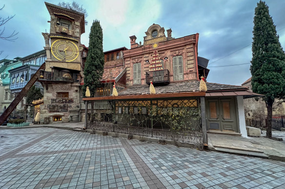 The Clock Tower and Rezo Gabriadze Theatre.