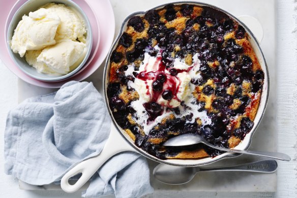 Danielle Alvarez’s blueberry spoon cake