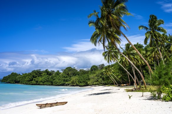 Port Olry Beach, on Espiritu Santo.