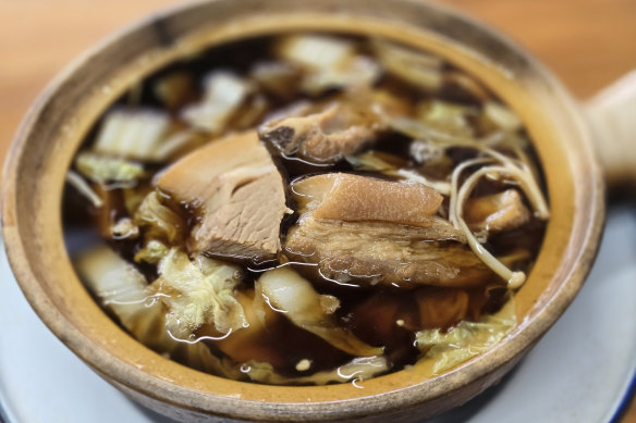 The deeply satisfying bak kut teh (pork bone soup) is a must-eat.