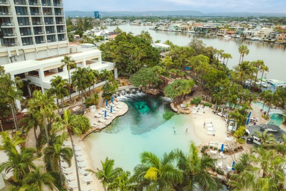 The JW Marriott Gold Coast is probably the most famous Australian hotel in the UK, thanks to featuring in I’m A Celebrity… Get Me Out of Here!