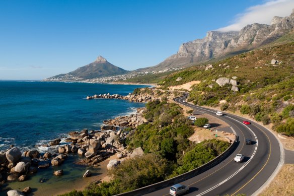 Garden Route in South Africa: Think serrated mountain ranges, crashing waves, lagoons dotted with psychedelic flamingos, and enormous baboons sitting on your car bonnet.
