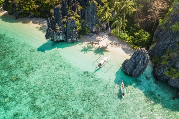 La bellissima città di El Nido a Palawan.