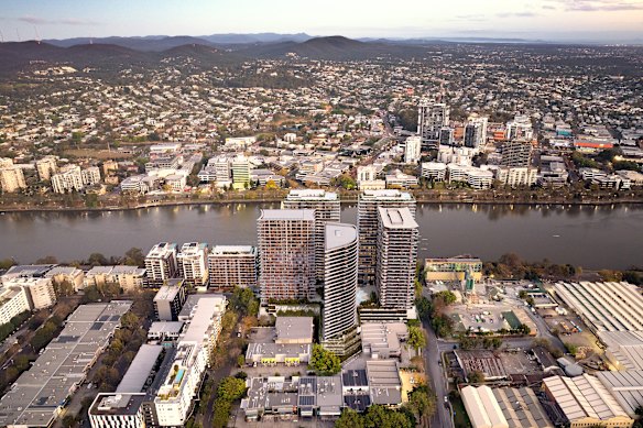 If built, the precinct would include 1102 new homes spread across six towers.