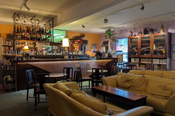Sink into one of the lounges at the quirky Maurocco Bar.