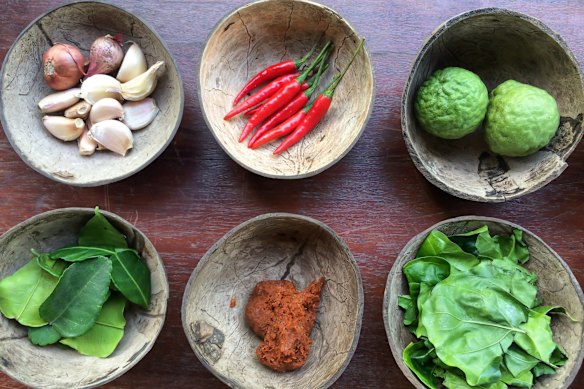 Send curried sausages in a new direction by swapping curry powder for Thai spices.