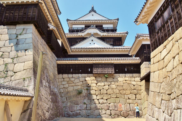 Matsuyama Castle – remnants of it date back to the 1600s.