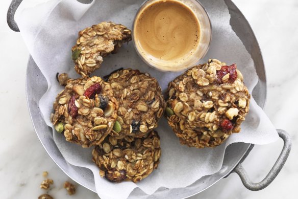 Adam Liaw’s banana muesli biscuits.