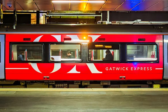 Which airport do I need to be at?... Gatwick Express passenger train.
