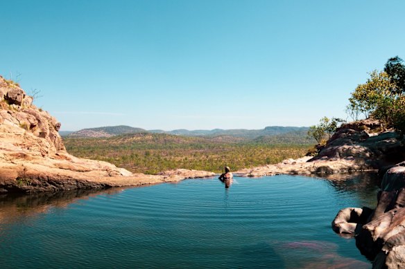 Nature’s infinity pool at Gunlom Falls.